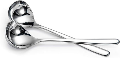 IMEEA 8-Inch Stainless Steel Sauce Ladle with Long Handle, Small Serving Ladle for Gravy, Dressing & Toppings, Set of 2 - Image 8
