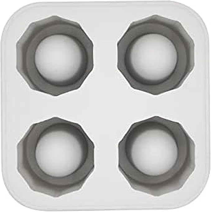 Houdini Shot Glass Ice Mold, Makes 4 Frozen Shot Glasses, Gray by Rabbit