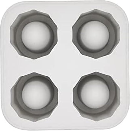 Houdini Shot Glass Ice Mold, Makes 4 Frozen Shot Glasses, Gray by Rabbit