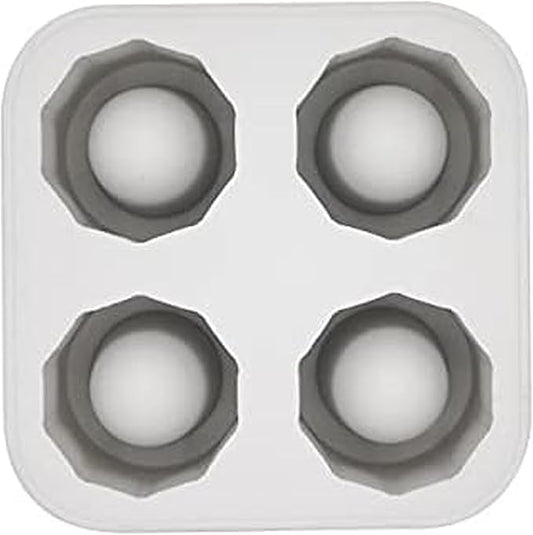 Houdini Shot Glass Ice Mold, Makes 4 Frozen Shot Glasses, Gray by Rabbit