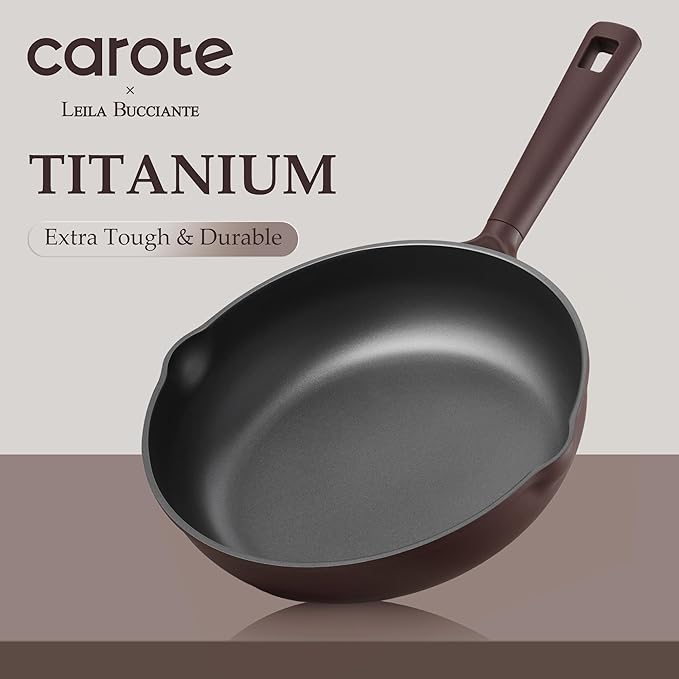 CAROTE 31PCS Pots and Pans Set, Nonstick Cookware Set Kitchen Non Stick Induction Titanium Cookware Non-toxic Granite Cooking set, PFOA Free - Image 4