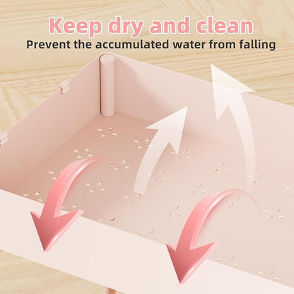 Simple Trending Under Sink Organizer 2 Pack, Sink Pull-Out Sliding Storage Cabinet, 2-Tier Under Shelf Organizer for Kitchen Bathroom, Pink - Image 5