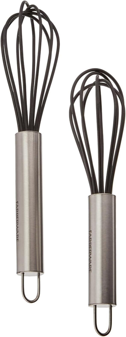 Farberware Professional Silicone Mini Whisks (Set of 2), Black - Image 2