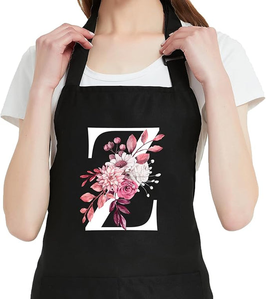 Personalized Aprons for Women with Pockets, Cute Aprons for Women Chef Baking, Cooking Gifts for Mom Birthday