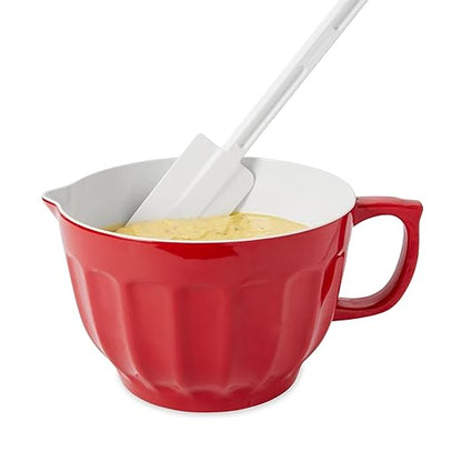 Rubbermaid Commercial Products Scraper Spatula/Food Scraper 13.5-Inch Dishwasher Safe White Heavy Duty Rubber Silicone Spatula for Resturant/Home Cooking/Baking - Image 3