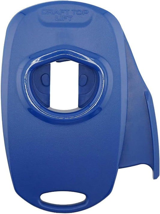 Draft Top Lift Universal Topless Can Opener - Smooth Edge Aluminum Can Lid Remover For Beer, Cocktails, & Soda - Ideal For Tailgating & Garnishes, As Seen On Shark Tank, Made In The USA, Blue by DraftTop