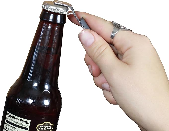 Chef Craft Select Iron Plated Bottle Opener/Can Tapper with Magnet, Pack of 2, 1, Grey - Image 6