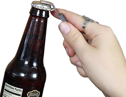 Chef Craft Select Iron Plated Bottle Opener/Can Tapper with Magnet, Pack of 2, 1, Grey - Image 6