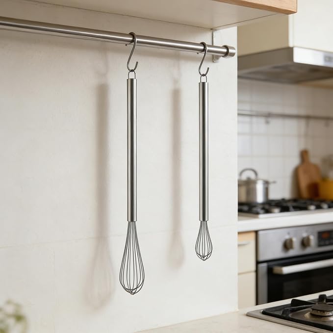 NileHome Mini Whisks Stainless Steel Whisk Set 9" 11"Kitchen Small Wisk Balloon Wire Tiny Whisks for Cooking, Whisking, Blending, Beating, Stirring 2 Pack - Image 7