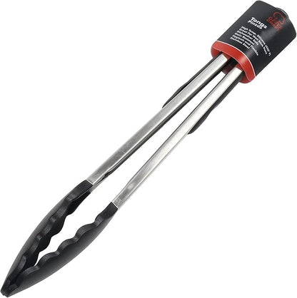 Chef Craft Premium Silicone Cooking Tongs, 12 inch, Black - Image 2