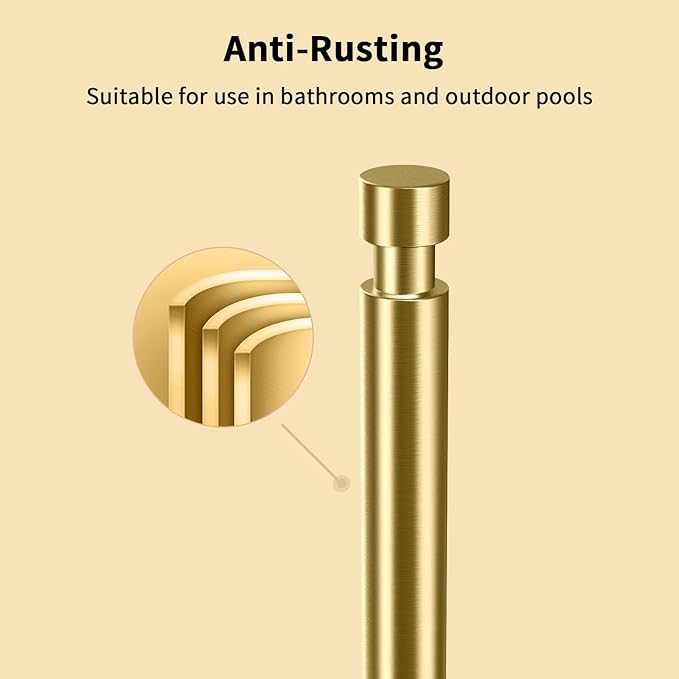 YUMORE Paper Towel Holder Countertop, Paper Towel Holder with Weighted Base Non Slip, Standing Paper Towel Roll Holder for Kitchen Bathroom, Stainles Steel (Gold) - Image 6