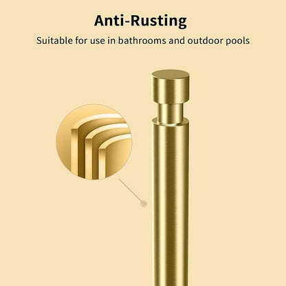 YUMORE Paper Towel Holder Countertop, Paper Towel Holder with Weighted Base Non Slip, Standing Paper Towel Roll Holder for Kitchen Bathroom, Stainles Steel (Gold) - Image 6