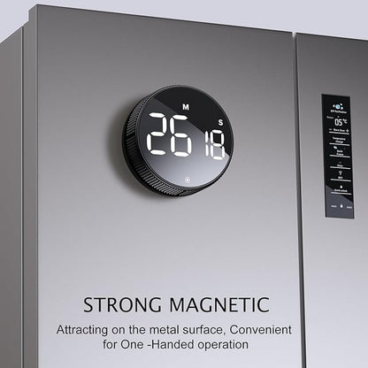 BlueSnail Kitchen Timer with LED Digital Display Smart Efficana for Home Classroom Gym Office, Volume and Brightness Adjustable Productivity Timer - Image 4