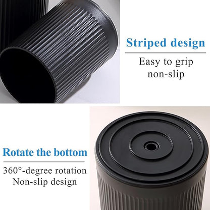 Kyraton Cooking Utensils Holder 2pcs, 360° Rotating Heavy Duty Plastic Kitchen Utensil Holder for Countertop, The Small Utensil Crock for Cutlery Silverware, Tooth Brush, Desk Pencil Pen - Image 8