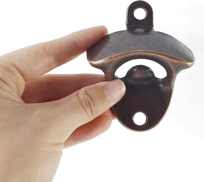 ROYHOO 16PCS Wall Mounted Bottle Opener Vintage Beer Opener with Mounting Screws Set for Beer Cap Coke Bottle Wine Soda Open and Kitchen Cafe Bars(4 Colors) - Image 4