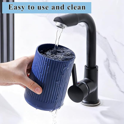 Kyraton Cooking Utensils Holder 2pcs, 360° Rotating Heavy Duty Plastic Kitchen Utensil Holder for Countertop, The Small Utensil Crock for Cutlery Silverware, Tooth Brush, Desk Pencil Pen - Image 5