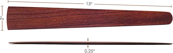 13 in Handmade Kitchen Cooking Utensil, Thin Dark Wood Saute Spatula, Multipurpose Flat Wooden Spatula, Perfect for flipping, scraping, sauteing, turning - Wooden Cooking Utensils - Made in USA - E