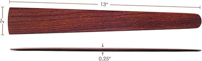 13 in Handmade Kitchen Cooking Utensil, Thin Dark Wood Saute Spatula, Multipurpose Flat Wooden Spatula, Perfect for flipping, scraping, sauteing, turning - Wooden Cooking Utensils - Made in USA - E
