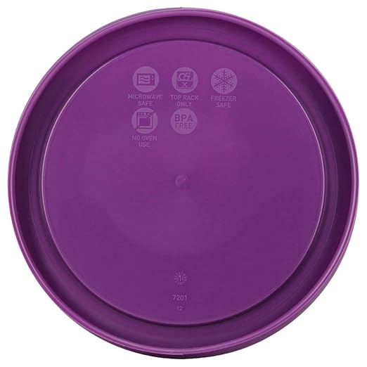 Pyrex 7201-PC Round 4 Cup Storage Lid for Glass Bowls (4, Purple) - Image 3