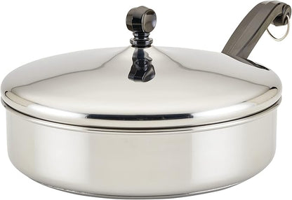 Farberware Classic Stainless Steel Fry Lid, Saute Pan (2.75 Quart), Silver by Farberware