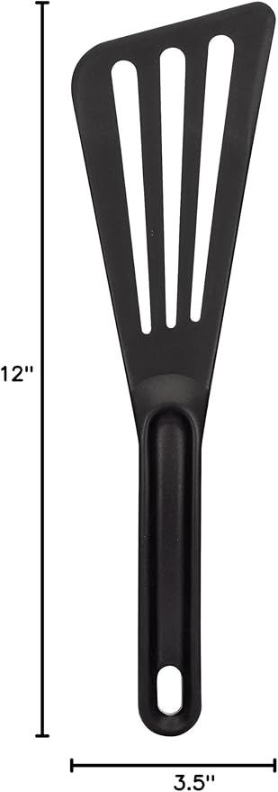 Matfer Bourgeat Exoglass® High Temperature Pelton Spatula, Black - Image 8