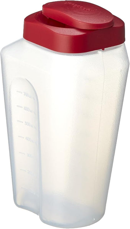 GoodCook 1 Quart Bottle – BPA Free Mixing Pitcher with Lid, Snap Lock Easy Pour Lid, Drink Containers for Fridge, Liquid Storage Container, Jugs for Drinks, Plastic Bottles with Lids - Image 2