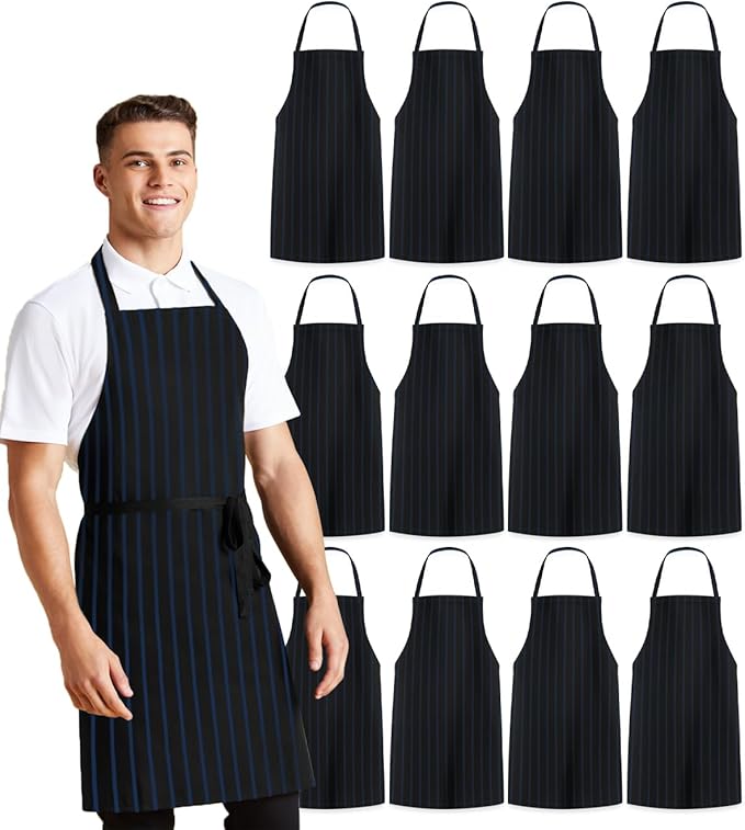 Avalon Kitchen Aprons for Men - 100% Polyester Chef Apron Women with Extra Long Ties - Cooking Aprons for Women & Mens Apron by Avalon+Kitchen