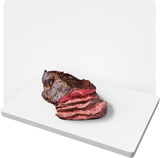 Crown Display Disposable Cutting Boards for Kitchen XL 50 Count White Cutting Board 18 Inch X 24 Inch Flexible Cutting Boards For Kitchen ~ Patent Pending ~ Recyclable Disposable Cutting Board Sheets