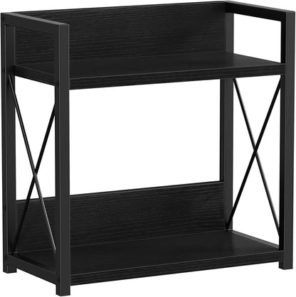 Giikin Kitchen Countertop Organizer, 2 Tier Coffee Bar Organizer, Black Spice Rack for Counter, Kitchen Counter Shelves, Particleboard, Large Size (15.8" L x 7.9" W x 15.8" H), Black - Image 9