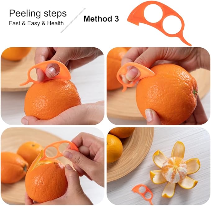 Carrot Peelers, Kitchen Vegetable Peeler Set, Including orange peeler, Corn Peeler, Corn Stripper, Potato, Apple Peelers, Y Peeler for Veggie & Fruit(Color-1) 6 Pcs - Image 8