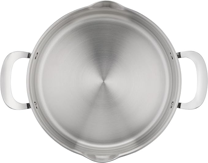 Jamie Oliver by T-fal Cook Smart 10-Piece Cookware Set, Uncoated Stainless Steel, Robust, Fast Heating, Even Cooking, Riveted Handle, Induction safe, Oven and dishwasher safe - Image 3