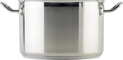 Winco Heavy-Duty Stainless Steel Stock Pot with Cover, 12 Quart - Image 2