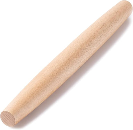 AISOSO French Rolling Pin, 15.75 Inches Wood Rolling Pins for Baking, Extra Long Classic Wooden Dough Roller for Fondant Pizza Pie Crust Cookie Pastry, Kitchen Baking Essentials, Light Yellow by Aisoso