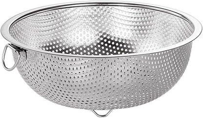 GREATLINK Stainless Steel Colander and Fine Mesh Strainer for Kitchen, 7.7Inch Pasta and Rice Strainer, Small Metal Sieve/Washing Bowl/Pot Drainer/Sifter for Spaghetti, Berry, Fruit, Vegetable by GREATLINK