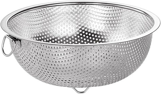 GREATLINK Stainless Steel Colander and Fine Mesh Strainer for Kitchen, 7.7Inch Pasta and Rice Strainer, Small Metal Sieve/Washing Bowl/Pot Drainer/Sifter for Spaghetti, Berry, Fruit, Vegetable by GREATLINK