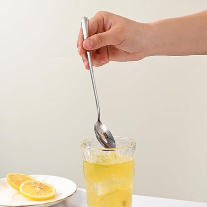 DEHOV 7.5 Inches Stainless Steel Iced Tea Spoons,Set Of 8 Long Stirring Spoons For Coffee,Cocktail,Ice Cream,Long Handle Iced Teaspoons,Latte Spoons For Mixing - Image 8