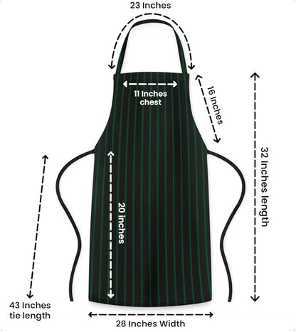 Avalon Kitchen Aprons for Men - 100% Polyester Chef Apron Women with Extra Long Ties - Cooking Aprons for Women & Mens Apron - Image 6