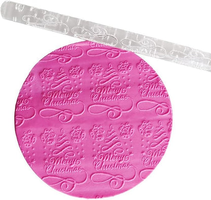 Rengue Acrylic Rolling Pin with 28 Patterns, Compliant Material, Comfortable Grip, 16 X 1 Cm, Lightweight for Dough and Pastry Acrylic Rolling Pin with 28 Patterns, Nan Kitchen (#10)