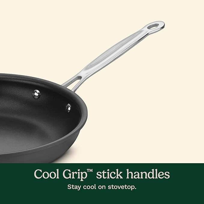 Cuisinart Chef's Classic™ Nonstick Hard Anodized 17 Piece Set w/Tempered Glass Lids - Image 6