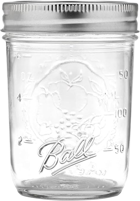 Ball Regular Mouth Glass Mason Jars with Lids and Bands, Used for Canning (Half Pint, 8 Ounce (Pack of 36)) - Image 2