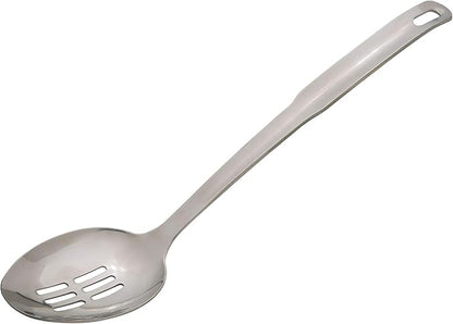 HIC Kitchen Slotted Serving Spoon with Long Handle, 18/8 Stainless Steel, 12.5-Inch