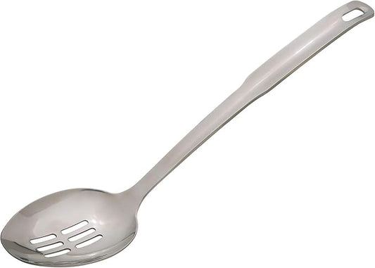 HIC Kitchen Slotted Serving Spoon with Long Handle, 18/8 Stainless Steel, 12.5-Inch