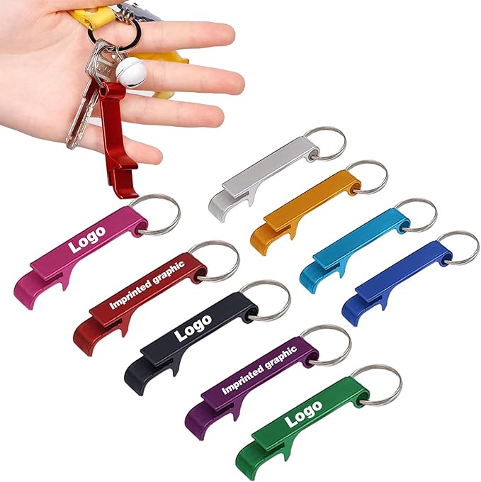 50 Pcs Bottle Openers, Soda Beverage Beer Bottle Opener Keychain,Small and Practical, Easy to Carry, for Kitchen/Wedding/Bar/Party - Image 4