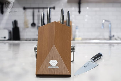 Dalstrong Knife Block Set - 5 Piece - Gladiator Series - with Modular, Multi-Level Block - German High Carbon Steel - Premium ABS Black Handles - NSF Certified - Image 9
