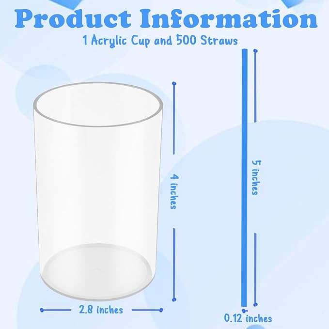 500 Pcs Royal Blue Coffee Stir Sticks Set Acrylic Coffee Stirrers Holder Dark Blue Coffee Stirrers Plastic Stir Straws for Coffee Milk Cocktail Drinks Home Kitchen Christmas Party Supplies - Image 2