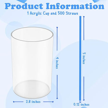 500 Pcs Royal Blue Coffee Stir Sticks Set Acrylic Coffee Stirrers Holder Dark Blue Coffee Stirrers Plastic Stir Straws for Coffee Milk Cocktail Drinks Home Kitchen Christmas Party Supplies - Image 2