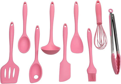 Chef Craft Premium Silicone Cooking Tongs, 12 inch, Pink - Image 4