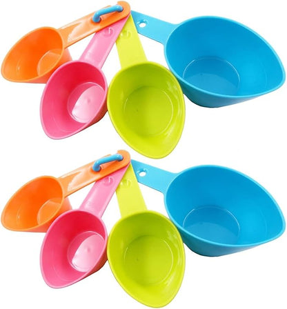 HINMAY Pet Food Scoops Plastic Measuring Cups Set for Dog Cat and Bird Food, Set of 2 by HINMAY