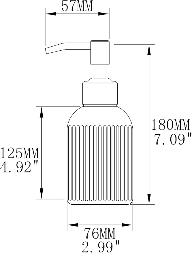 Dish Kitchen Soap Dispenser, Oil Rubbed Bronze Bathroom Liquid Soap Dispensers,with Rustproof Stainless Steel Pump,16 Oz Clear Glass Bottle,2 Packs