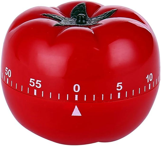 Tomato Mechanical Kitchen Timer,60 Minutes Vegetable Cartoon Timer Ringing Alarm (Tomato)